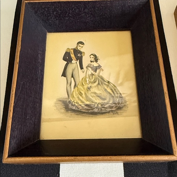 Vintage Romantic Victorian Framed Prints Set | French Cottage Wall Decor - Picture 3 of 7